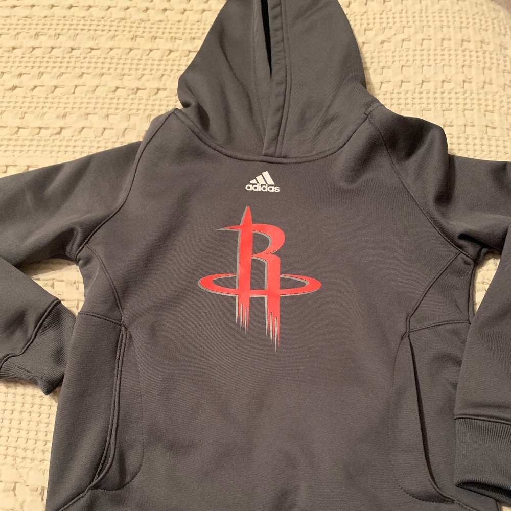 Adidas Houston Rockets Pullover Hoodie Kids Size Small Size 8